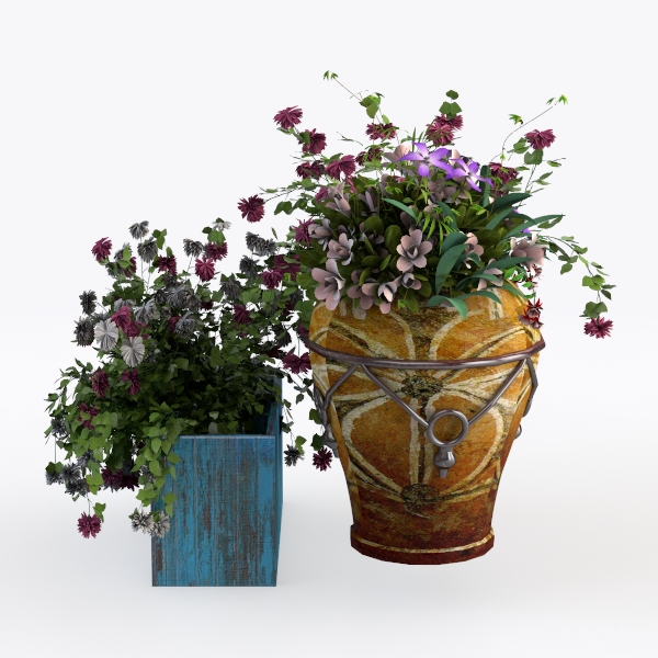 Hollyone Hydrangea Artificial Flowers with Glass