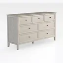 Farmhouse 6 Drawers Dresser for Bedroom, Modern Right 45 Degree View