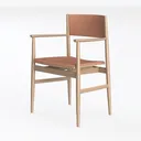 HOMEFUN Wooden Folding Chairs 2 Pack, Padded Left 45 Degree View