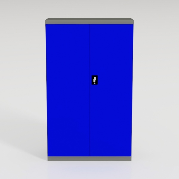 Steel Storage Cabinet for Home Office, Navy Blue