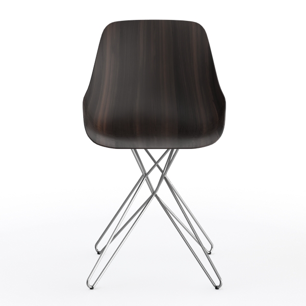 Set of 2 Dining Chairs, PU Leather Upholstered