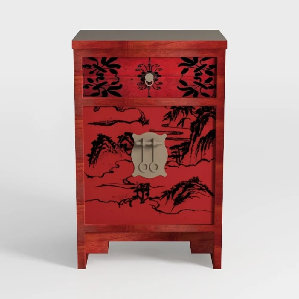 ChinaFurnitureOnline Dark Cherry Rosewood Dragon