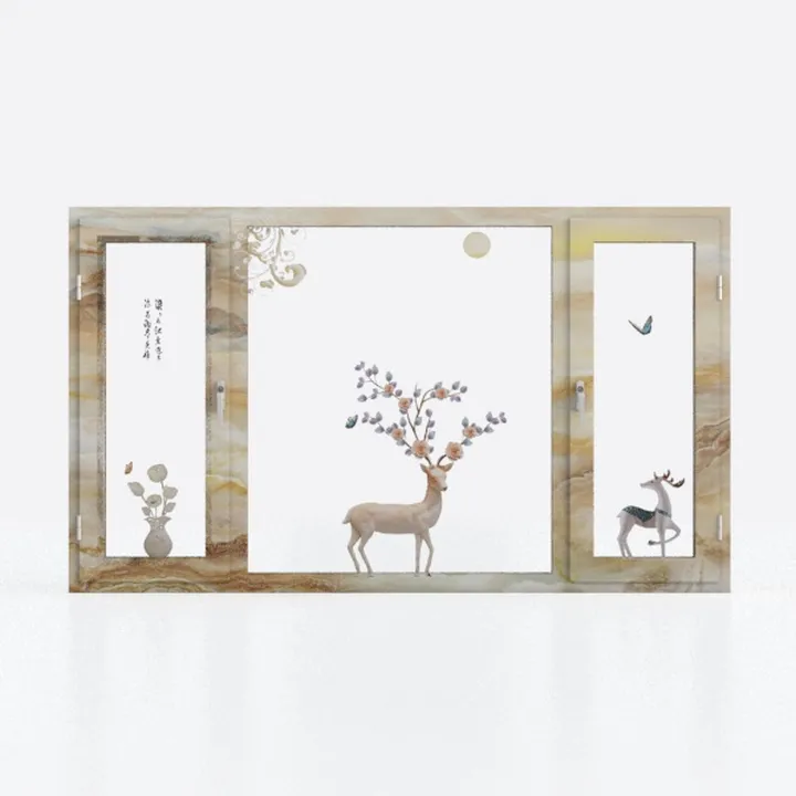 crmotu Vineyard Faux Window Wall Art, Italian