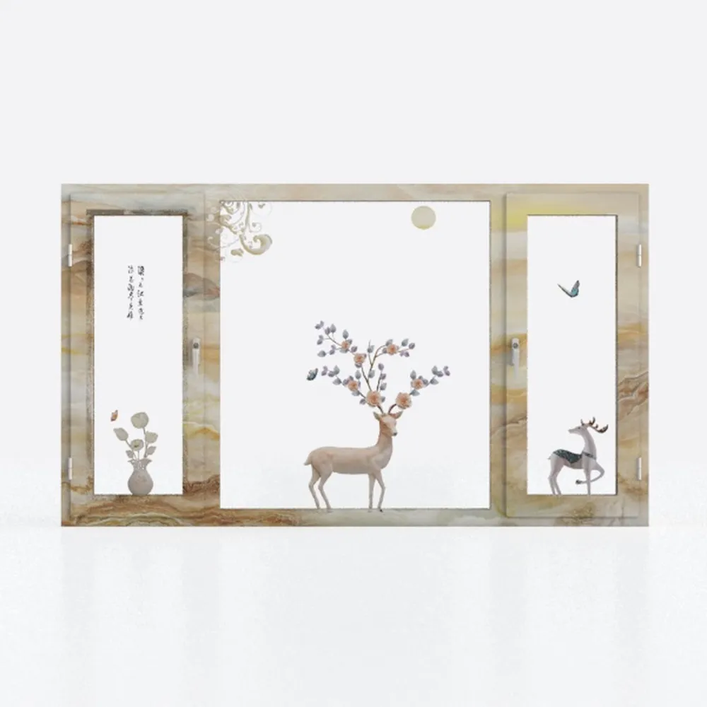 crmotu Vineyard Faux Window Wall Art, Italian