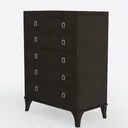 57“H Tall Dresser for Bedroom with 16 Drawers Left 45 Degree View