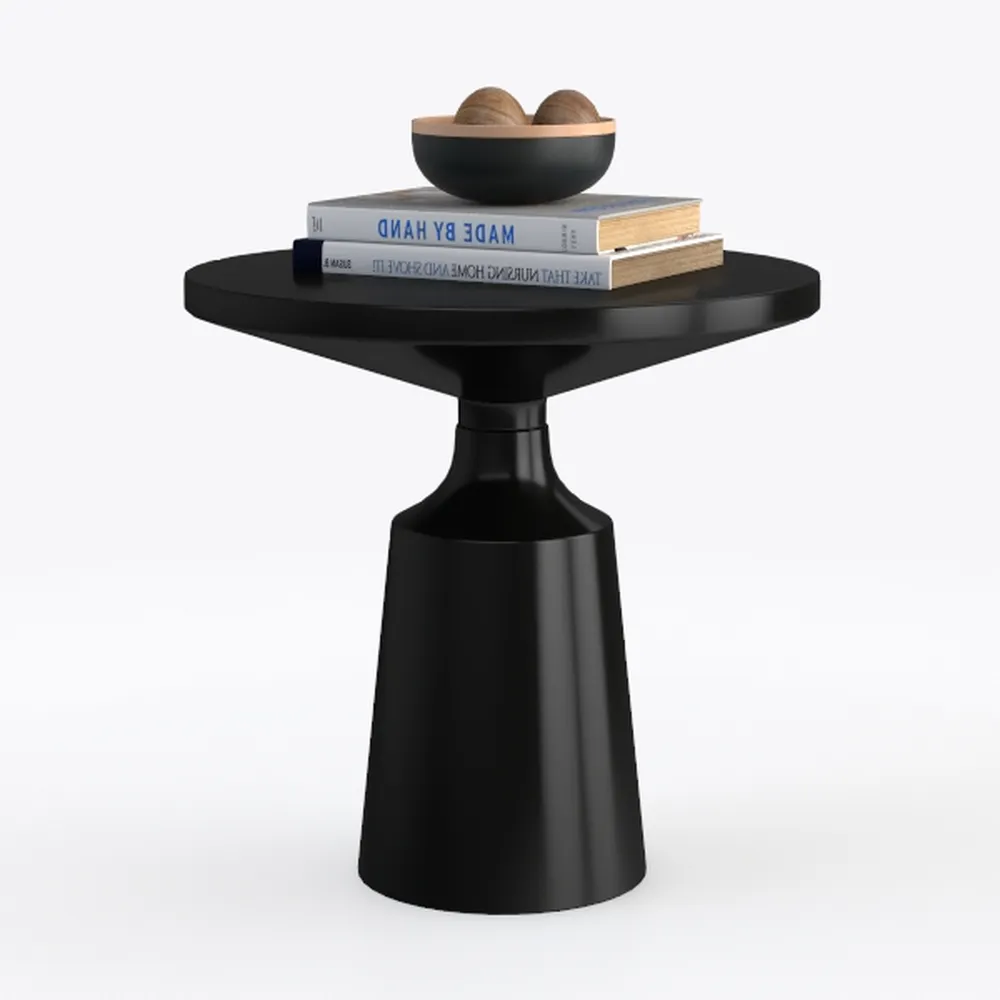 The Urban Port Fawn 20 Inch Side End Table, Black