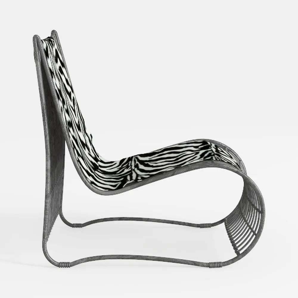 PeakPursuit Portable Rattan Chaise Lounge Chair