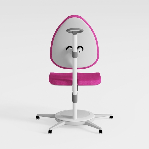 VINGLI Small Vanity Chair with Faux Fur Wheels for