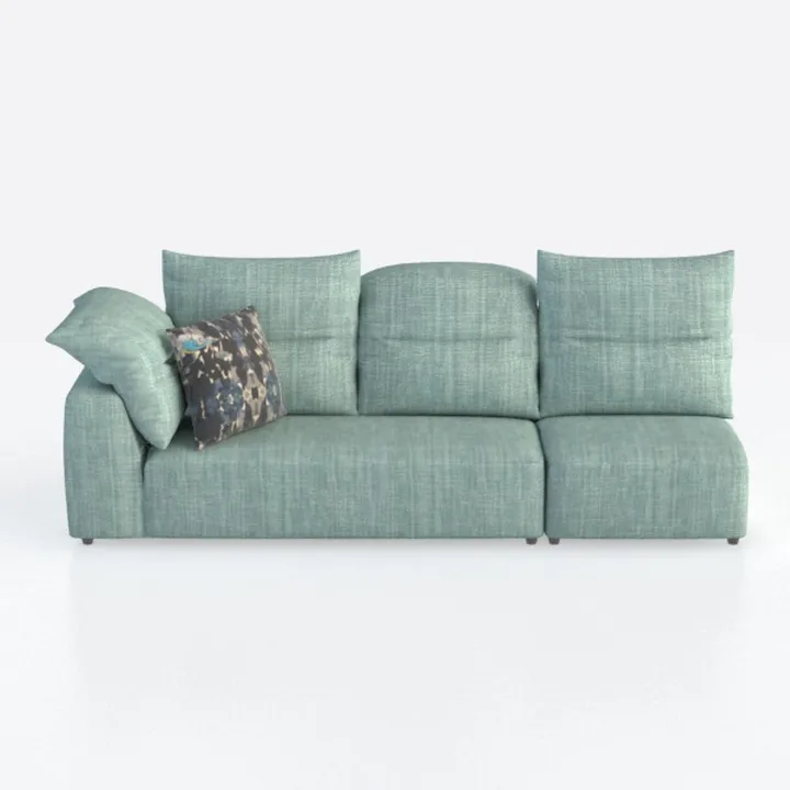 109" Modular Sectional Sofa, 4-Seater Chenille