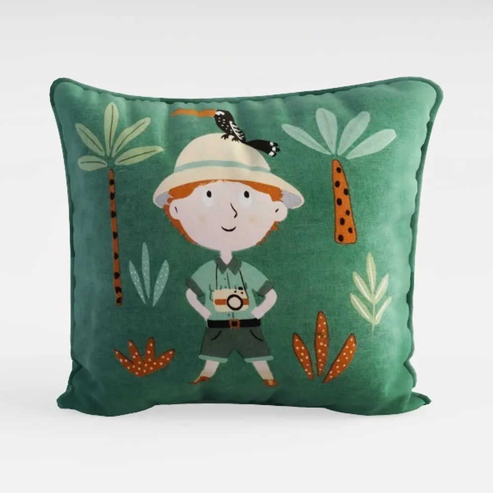 Easter Rabbit Outdoor Pillow Cover 18x18 Inch