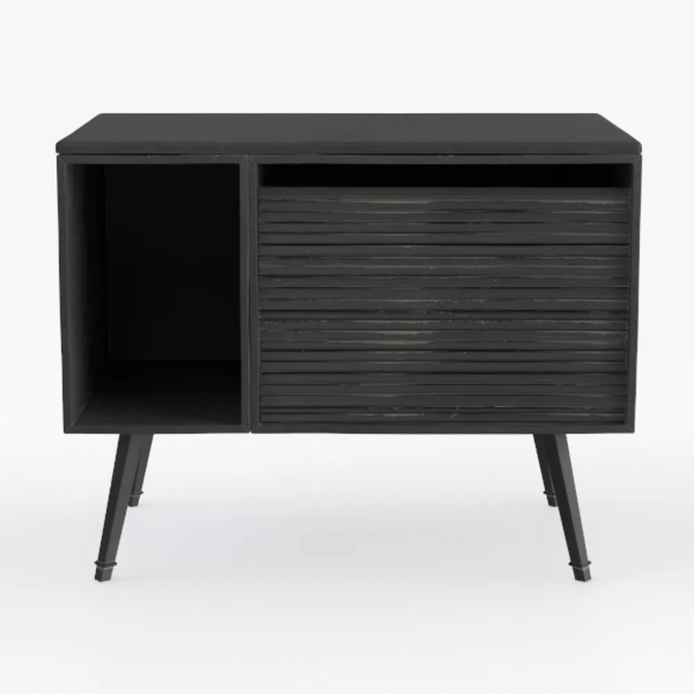 47'' Sideboard Tambour Buffet Cabinet with Storage