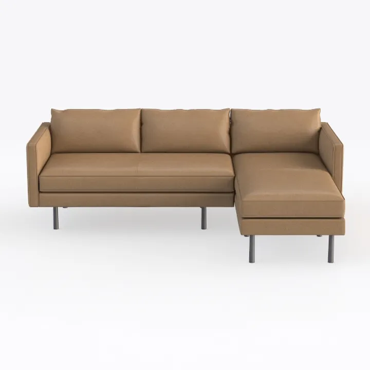 EASE MOOSE Faux Leather Sectional Sofa, U Shaped F