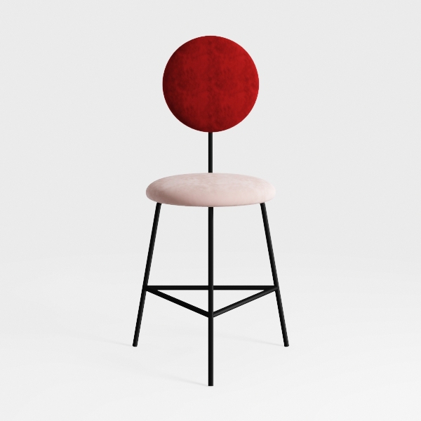 Round Padded Portable Foldable Home Dining Chair