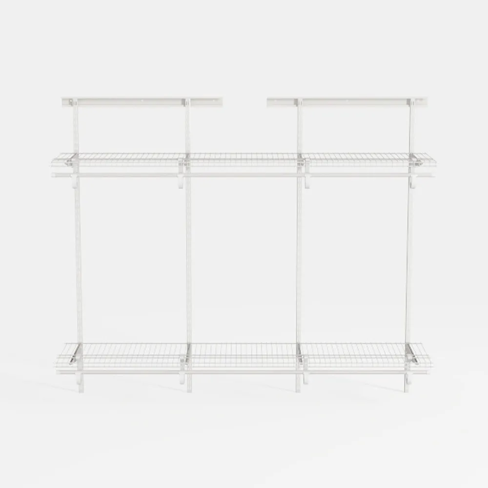 DEANIC 3 Tier Foldable Storage Shelves with Wheels