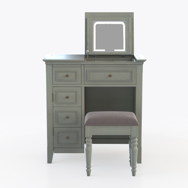 Brooks 3-Piece Silver Vanity Set