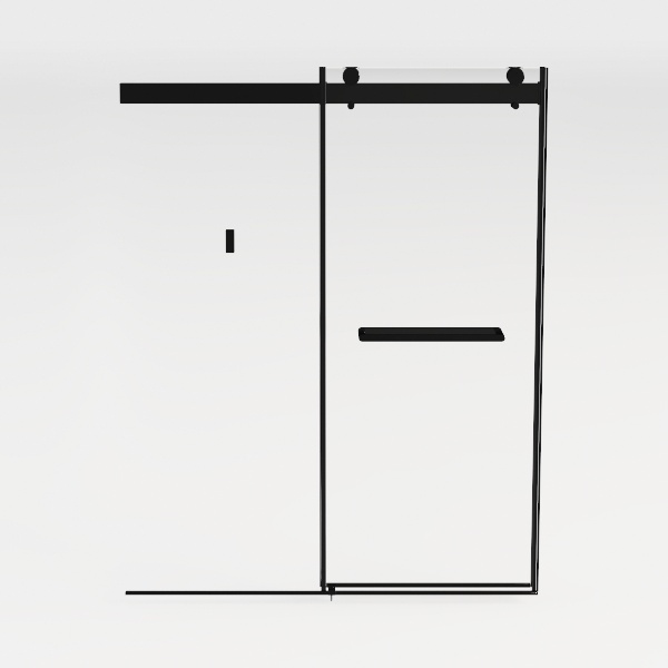 Frameless Shower Door, 5/16&quot; (8mm) Clear Tempered