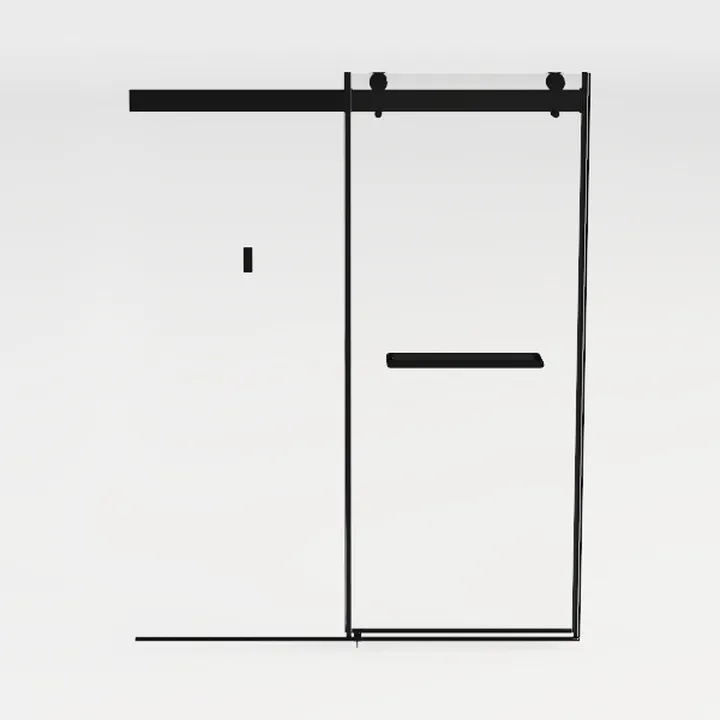 Frameless Shower Door, 5/16" (8mm) Clear Tempered