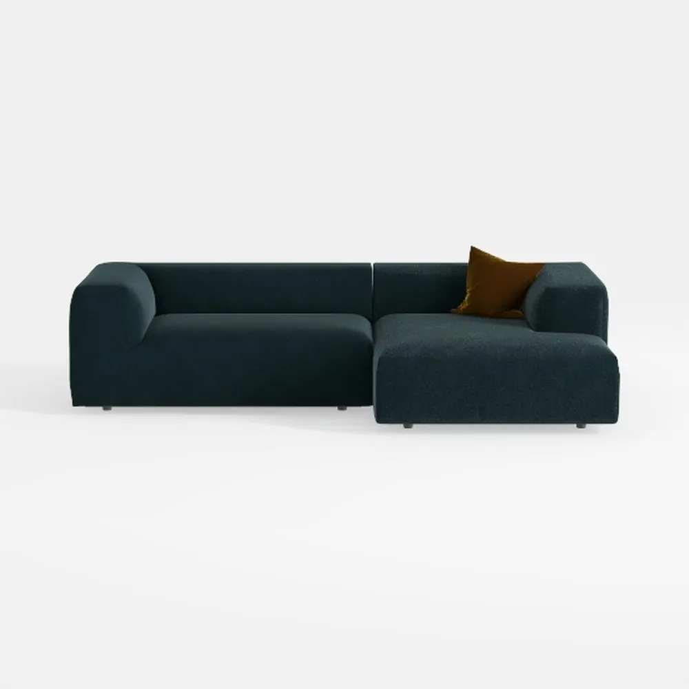 BALUS Folding Sofa Bed, Velvet Floor Sofa with 3