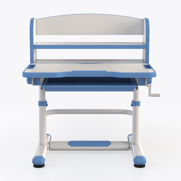 Kid&#39;s Desk and Chair Set for Ages 3-10 in Blue