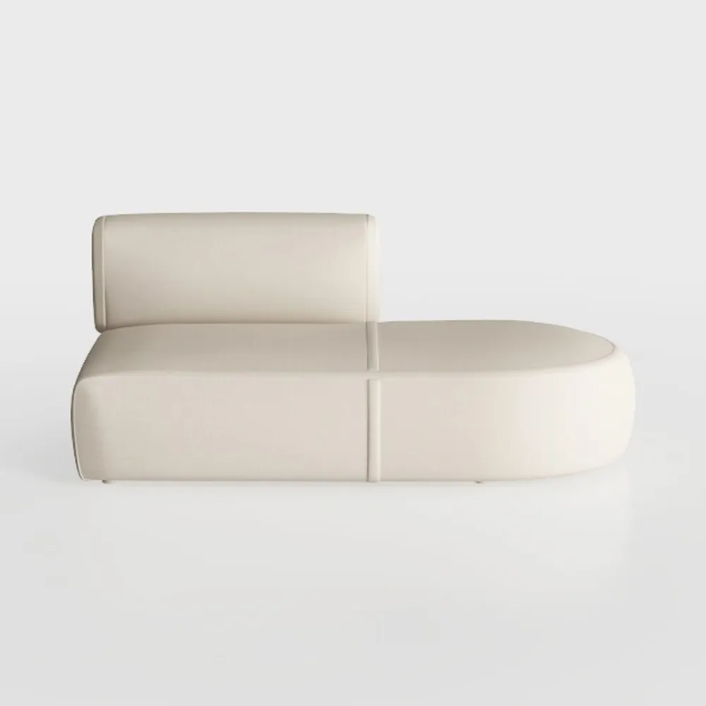 Luxury Curved Sectional Sofa Set – Modern Leather