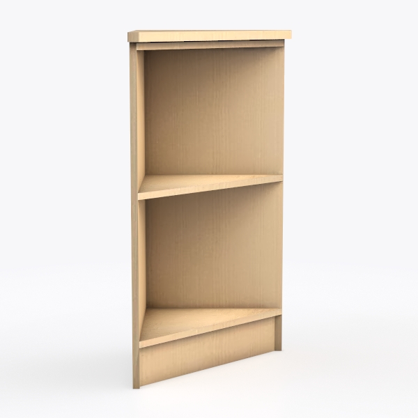 Shelves Oak Short Narrow Left Angled Corner