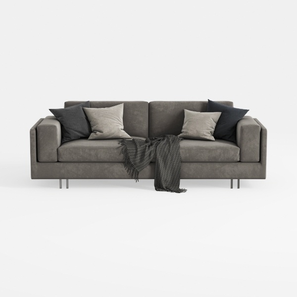 Elysian Sofa Dark Grey, Beige