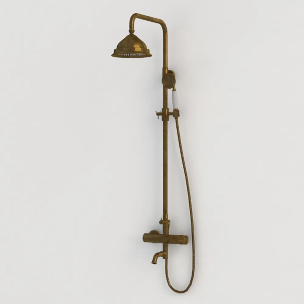 gotonovo Antique Brass Shower System 8 Inch