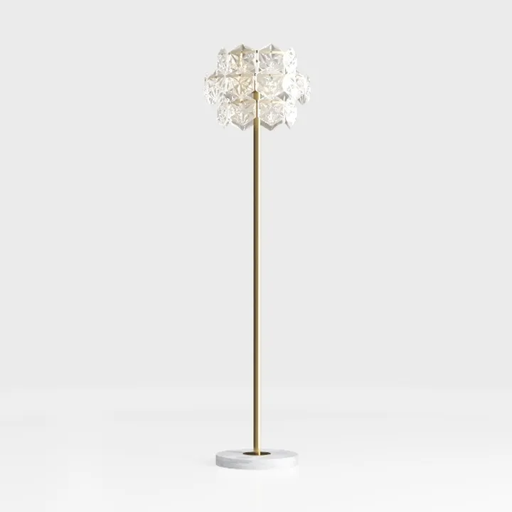 JONATHAN Y JYL9005B Jemma 60" Crystal/Metal LED 