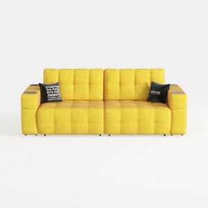 multi-seat sofa-Yellow & Black Furniture