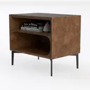 Contemporary Tropical-night stand Left 45 Degree View