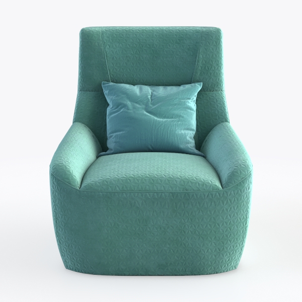 Swivel Barrel Chairs Set of 2, Boucle Accent Chair