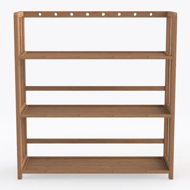 Bamboo Shoe Rack Organizer, 4 Tier Shoe Shelf