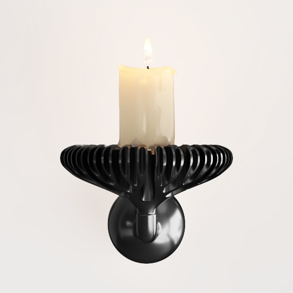 Cabilock 2pcs Vintage European Iron Candle Holders