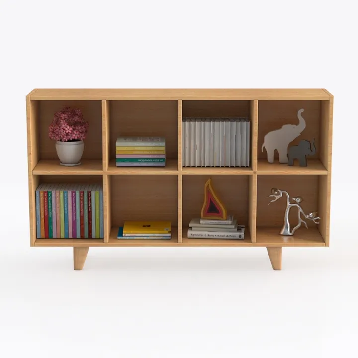 IOTXY Wooden Open Shelf Bookcase - 3-Tier Floor