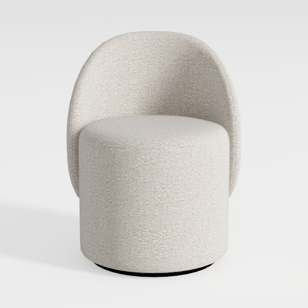 Swivel Chair, Barrel Accent Sofa Modern Teddy | Homestyler originated ...