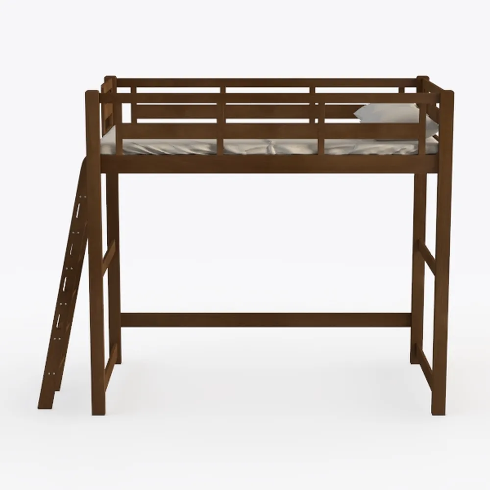 DHP Denver Full Size Loft Bed, Espresso Finish, St