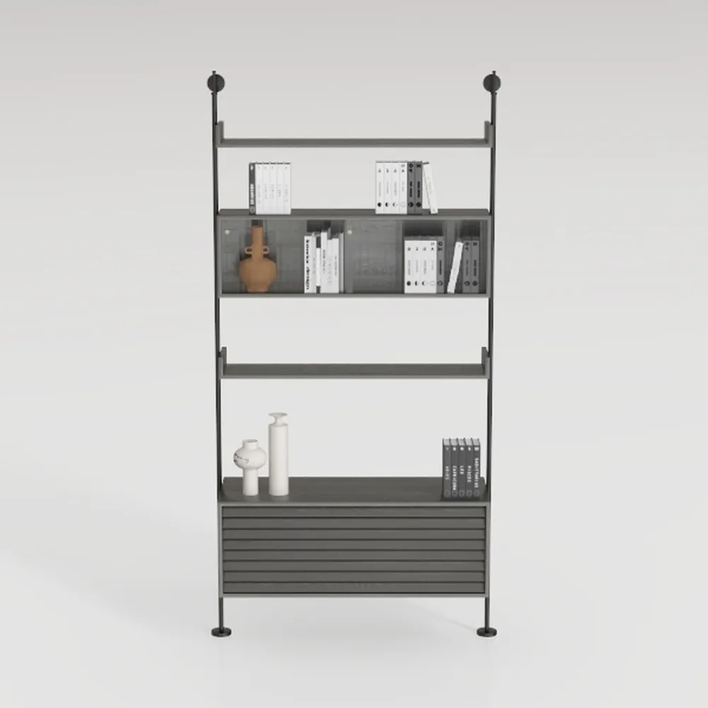 TOOLF 3-Tier Rolling Cart, Metal Utility Storage