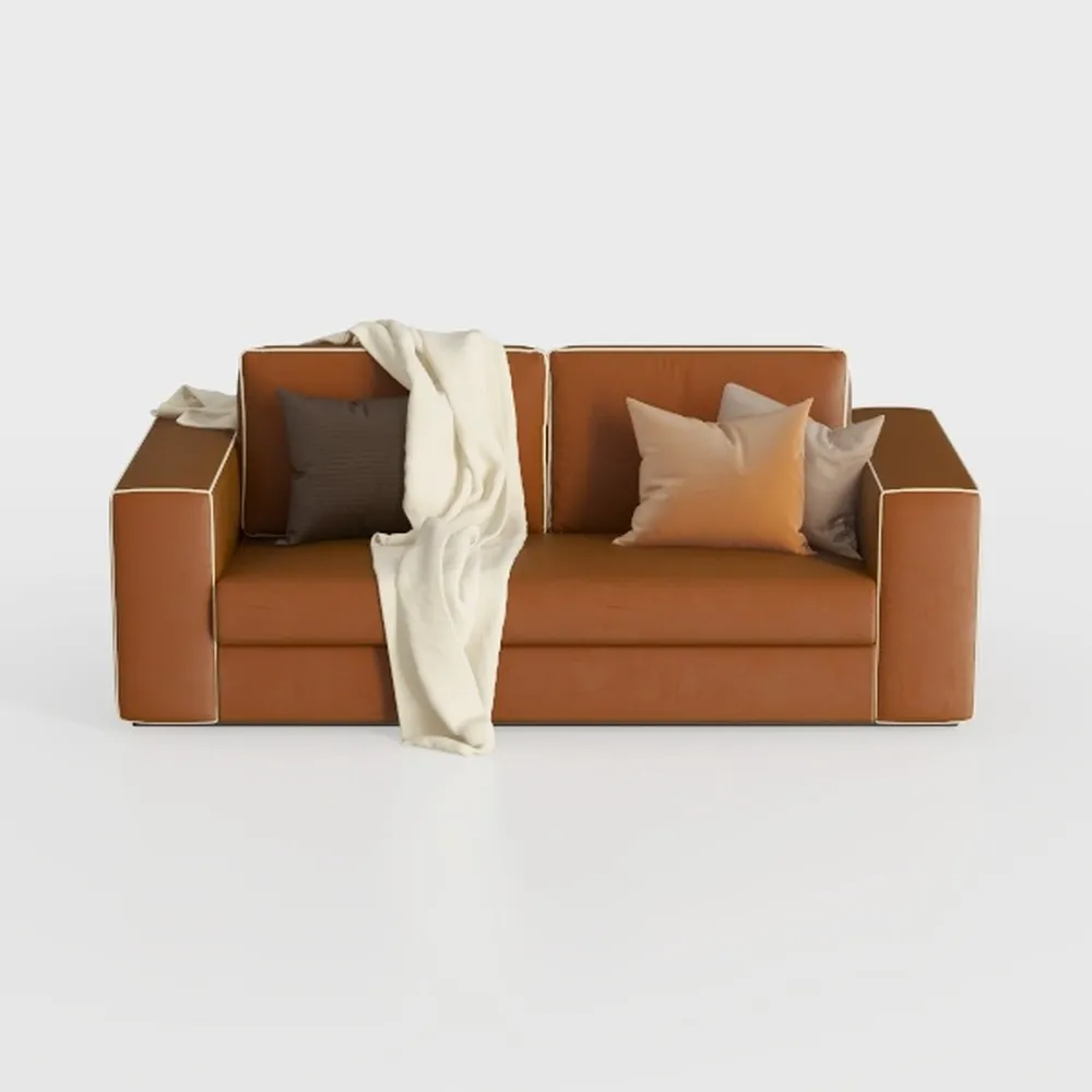 Foldable Three Person Fabric Sofa Bed, high Reboun