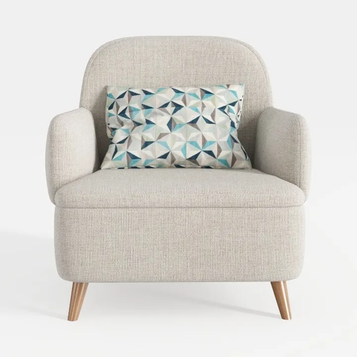 41.75" Oversized Accent Chair, Modern Boucle Readi