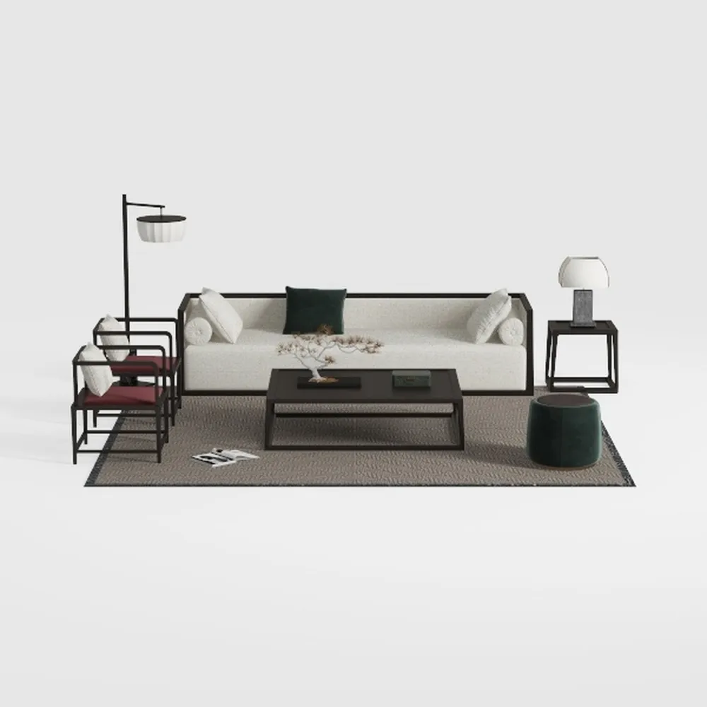 3 Pieces Outdoor Patio Conversation Furniture