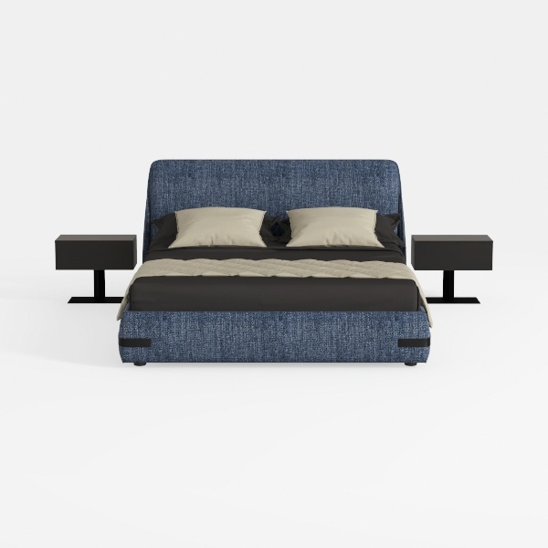 Baxton Studio Maren Mid-Century Modern Dark Grey F