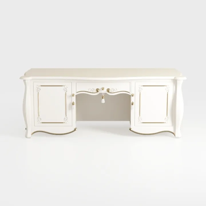 MICHAEL AMINI London Place Vanity Desk - Creamy Pe