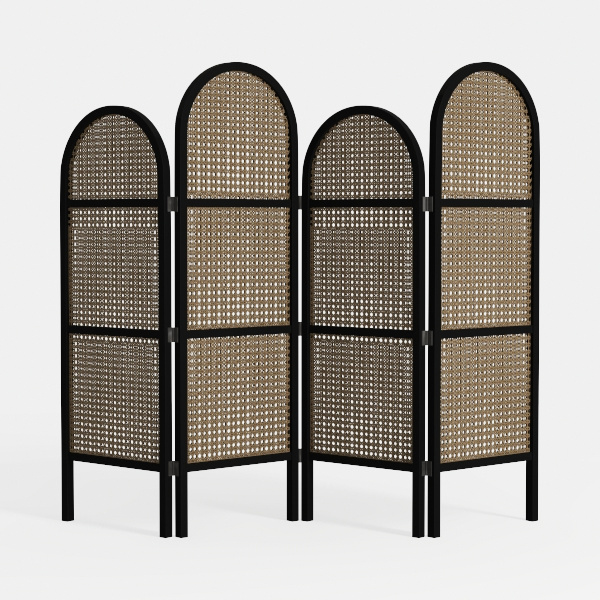 Portable Partition Screen, Folding Room Divider 4 
