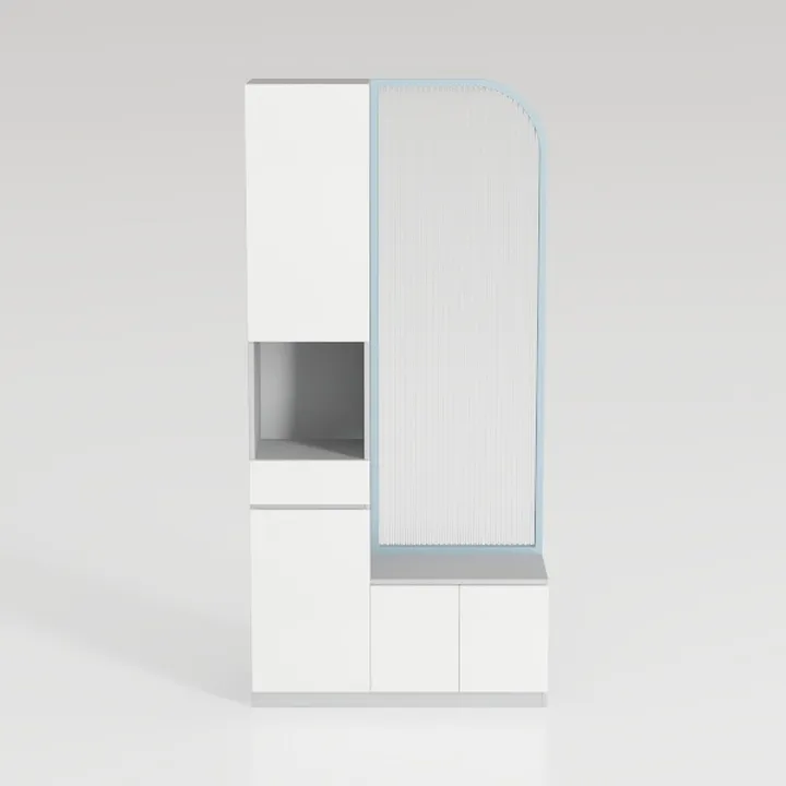 JOYSOURCE Clothes Closet, White Cabinet with