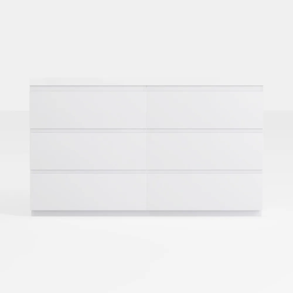 10 Drawer White Dresser for Bedroom, 55" Long