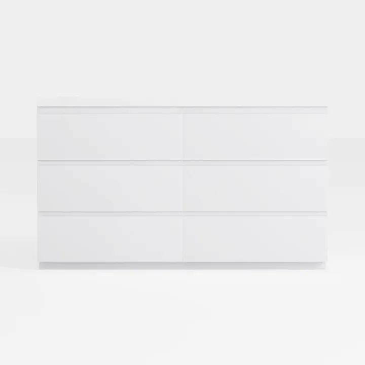 10 Drawer White Dresser for Bedroom, 55" Long