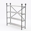 Stackable Small Shoe Rack, Entryway, Hallway and Left 45 Degree View