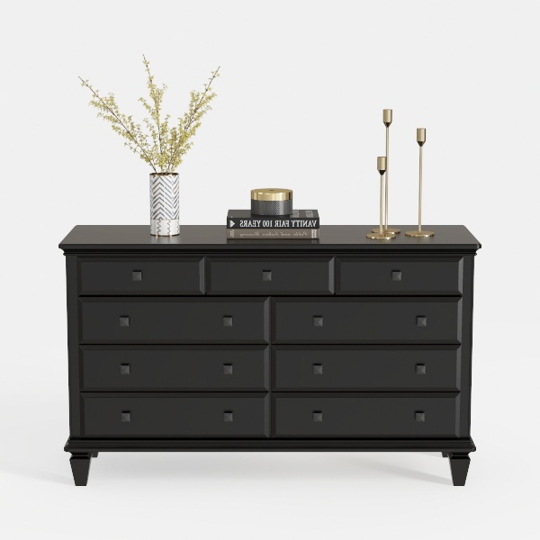 YESHOMY Black Dresser for Bedroom,6 Drawer Dresser