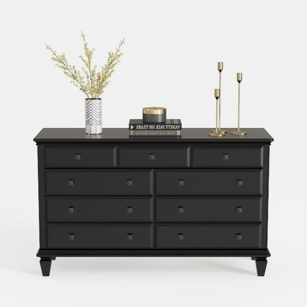 YESHOMY Black Dresser for Bedroom,6 Drawer Dresser
