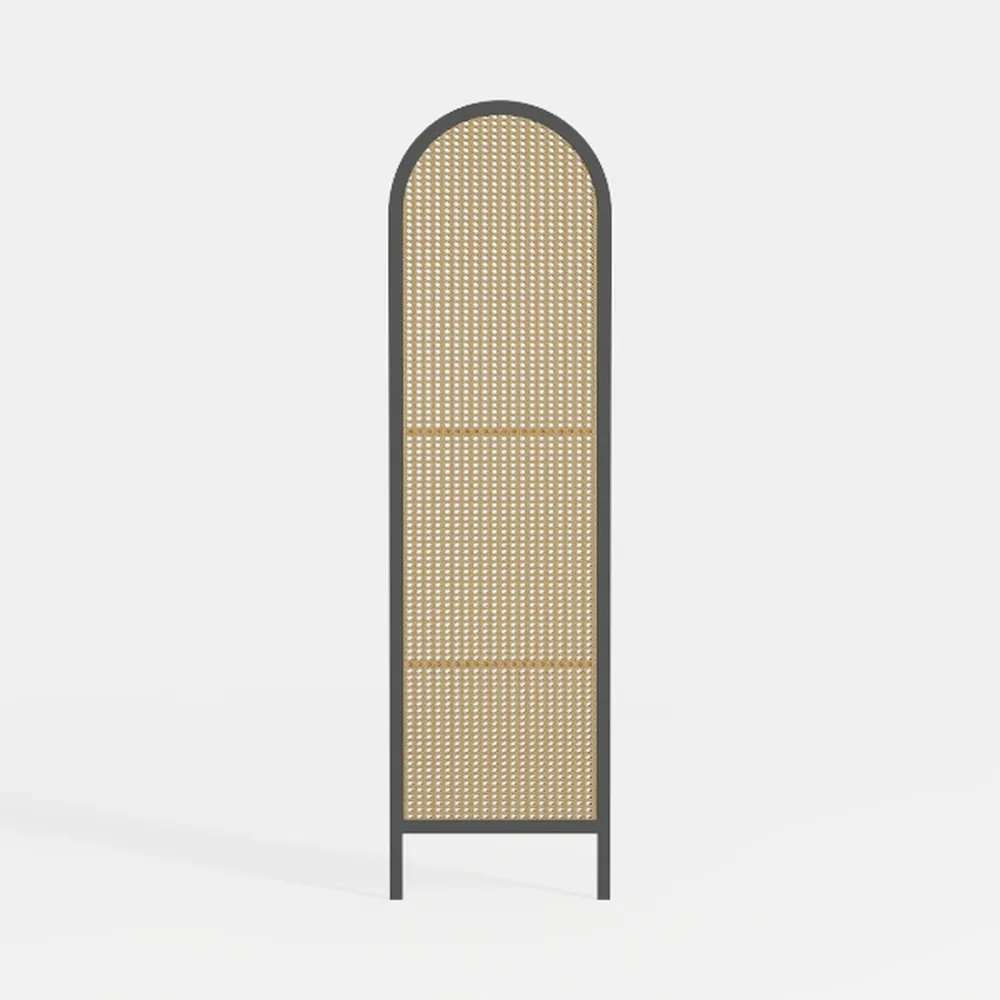 78" Tall Fluted Arched Kitchen Storage Cabinet